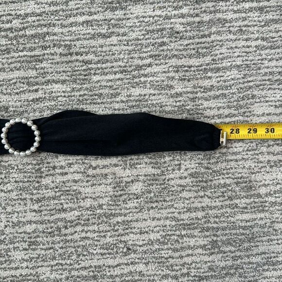 New Khanums Knur Pearl Trim Mini Dress in Black XS Revolve - Picture 11 of 16